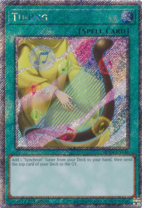 Tuning [RA04-EN144] Platinum Secret Rare | Shuffle n Cut Hobbies & Games