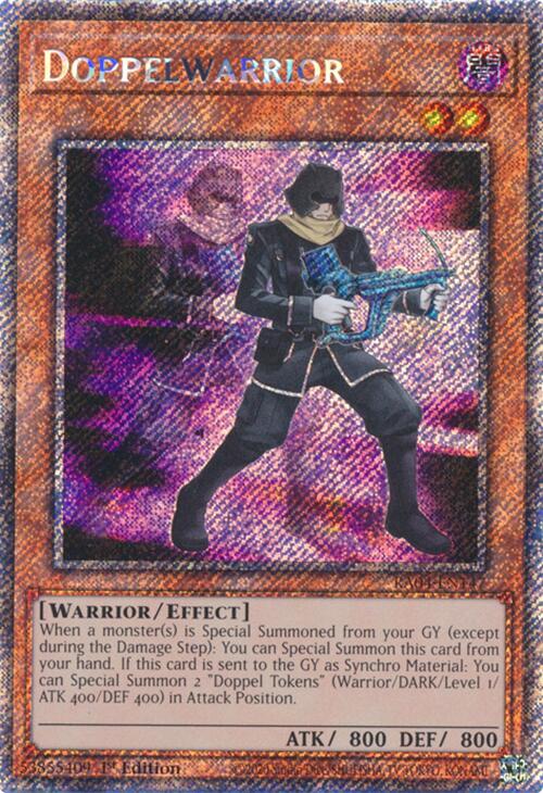 Doppelwarrior [RA04-EN147] Platinum Secret Rare | Shuffle n Cut Hobbies & Games