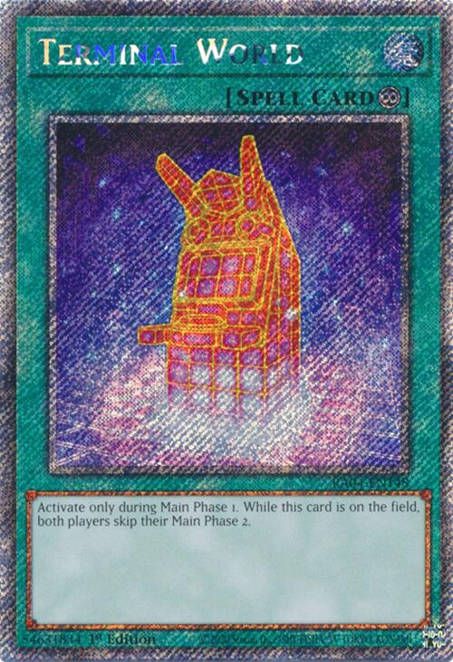 Terminal World [RA04-EN148] Platinum Secret Rare | Shuffle n Cut Hobbies & Games
