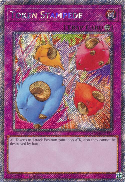 Token Stampede [RA04-EN149] Platinum Secret Rare | Shuffle n Cut Hobbies & Games