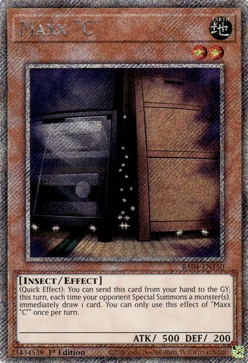 Maxx "C" [RA04-EN150] Platinum Secret Rare | Shuffle n Cut Hobbies & Games