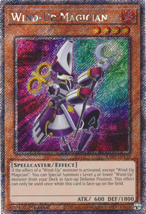 Wind-Up Magician [RA04-EN153] Platinum Secret Rare | Shuffle n Cut Hobbies & Games