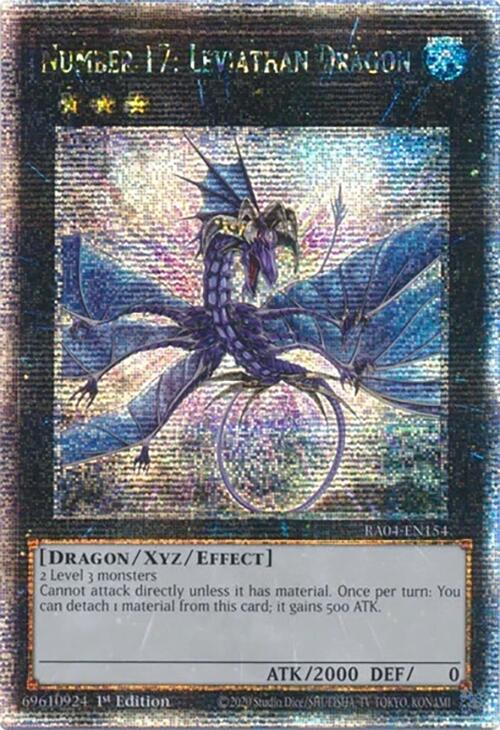 Number 17: Leviathan Dragon [RA04-EN154] Quarter Century Secret Rare | Shuffle n Cut Hobbies & Games