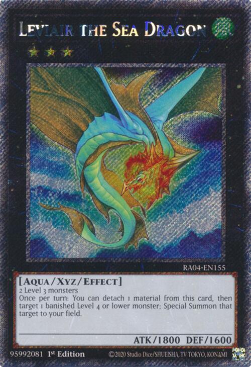 Leviair the Sea Dragon [RA04-EN155] Platinum Secret Rare | Shuffle n Cut Hobbies & Games