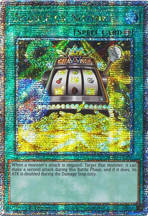 Double or Nothing! [RA04-EN156] Quarter Century Secret Rare | Shuffle n Cut Hobbies & Games