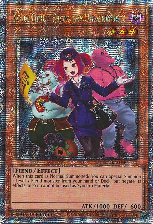 Tour Guide from the Underworld (Alternate Art) [RA04-EN157] Quarter Century Secret Rare | Shuffle n Cut Hobbies & Games