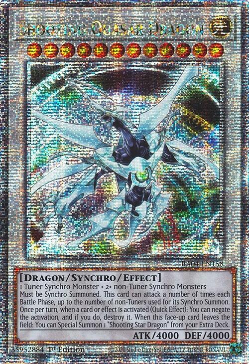 Shooting Quasar Dragon [RA04-EN158] Quarter Century Secret Rare | Shuffle n Cut Hobbies & Games