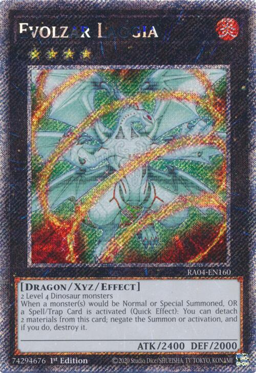 Evolzar Laggia [RA04-EN160] Platinum Secret Rare | Shuffle n Cut Hobbies & Games