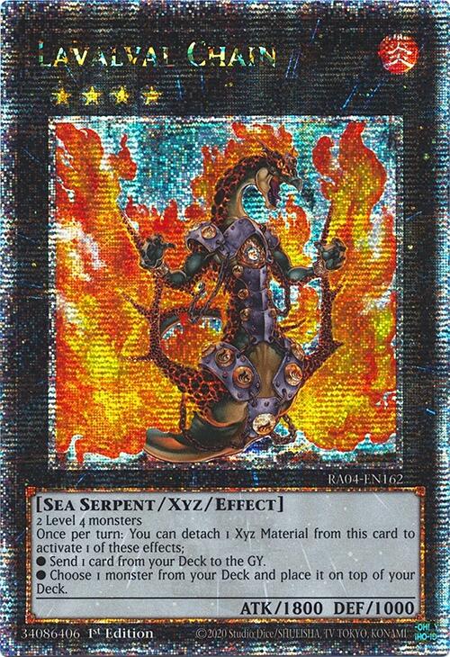 Lavalval Chain [RA04-EN162] Quarter Century Secret Rare | Shuffle n Cut Hobbies & Games