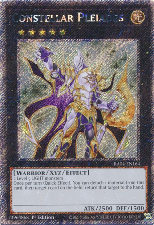 Constellar Pleiades [RA04-EN164] Platinum Secret Rare | Shuffle n Cut Hobbies & Games