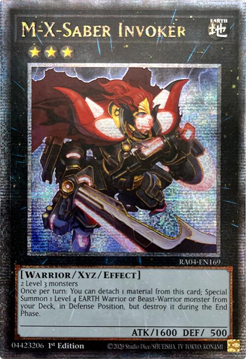 M-X-Saber Invoker [RA04-EN169] Quarter Century Secret Rare | Shuffle n Cut Hobbies & Games