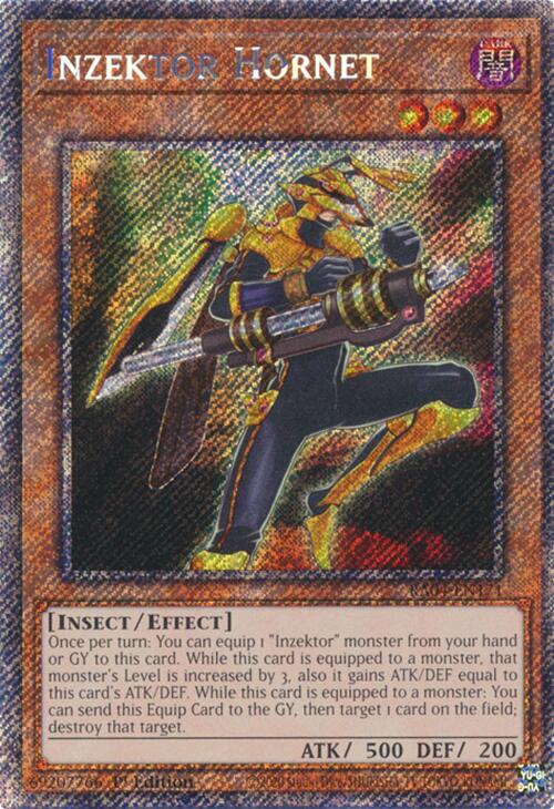 Inzektor Hornet [RA04-EN171] Platinum Secret Rare | Shuffle n Cut Hobbies & Games