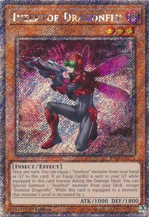 Inzektor Dragonfly [RA04-EN172] Platinum Secret Rare | Shuffle n Cut Hobbies & Games