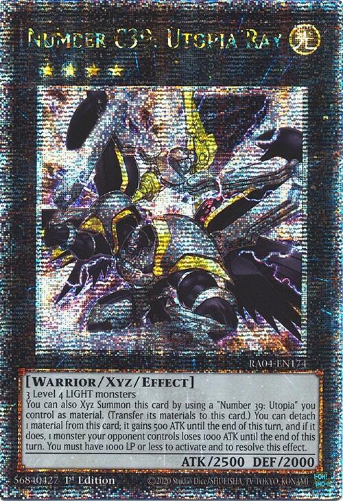 Number C39: Utopia Ray [RA04-EN174] Quarter Century Secret Rare | Shuffle n Cut Hobbies & Games
