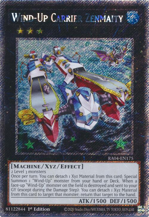 Wind-Up Carrier Zenmaity [RA04-EN175] Platinum Secret Rare | Shuffle n Cut Hobbies & Games