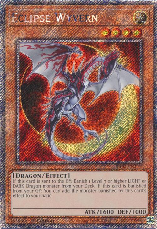 Eclipse Wyvern [RA04-EN177] Platinum Secret Rare | Shuffle n Cut Hobbies & Games