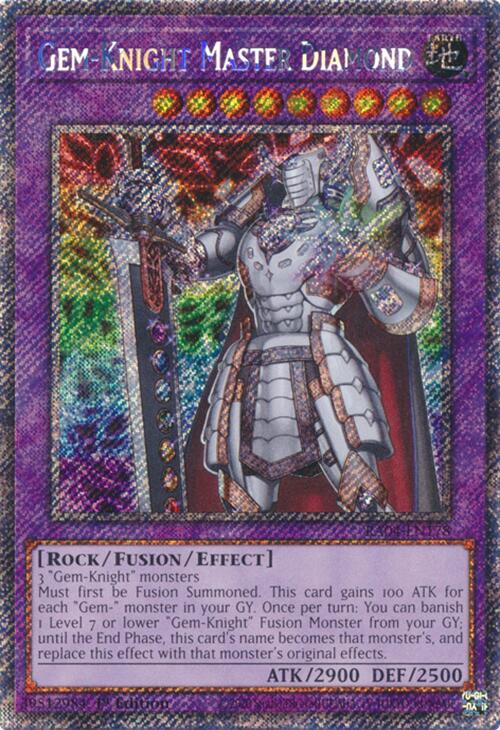 Gem-Knight Master Diamond [RA04-EN178] Platinum Secret Rare | Shuffle n Cut Hobbies & Games