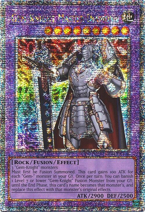 Gem-Knight Master Diamond [RA04-EN178] Quarter Century Secret Rare | Shuffle n Cut Hobbies & Games