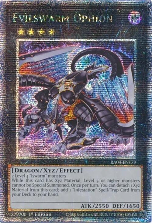 Evilswarm Ophion [RA04-EN179] Quarter Century Secret Rare | Shuffle n Cut Hobbies & Games