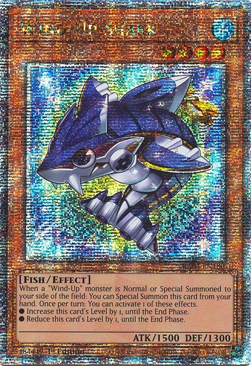 Wind-Up Shark [RA04-EN180] Quarter Century Secret Rare | Shuffle n Cut Hobbies & Games