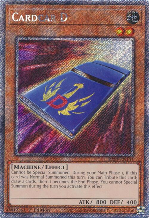 Cardcar D [RA04-EN181] Platinum Secret Rare | Shuffle n Cut Hobbies & Games