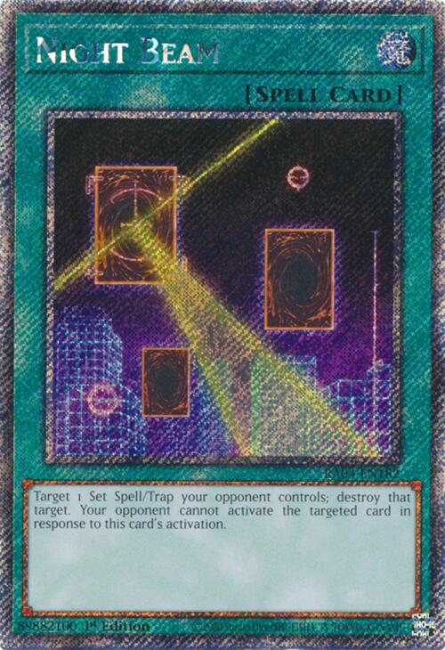 Night Beam [RA04-EN182] Platinum Secret Rare | Shuffle n Cut Hobbies & Games