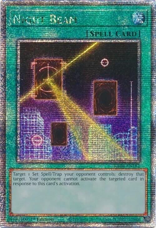 Night Beam [RA04-EN182] Quarter Century Secret Rare | Shuffle n Cut Hobbies & Games