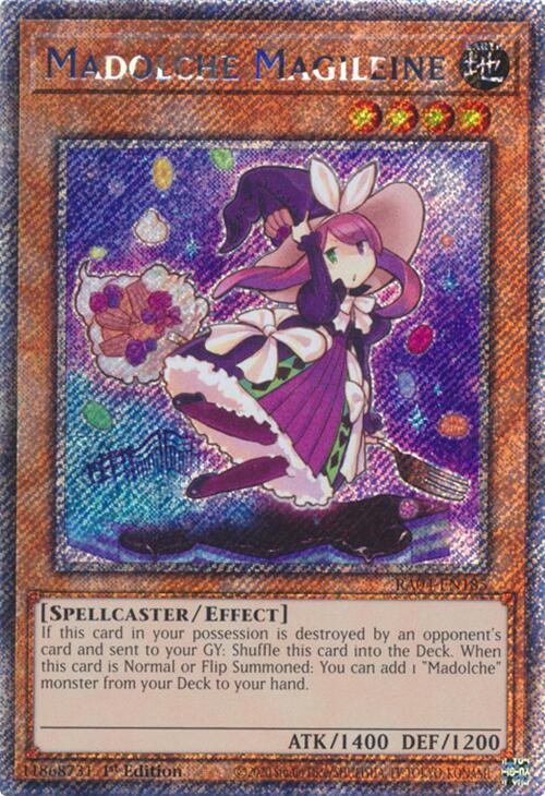 Madolche Magileine [RA04-EN185] Platinum Secret Rare | Shuffle n Cut Hobbies & Games