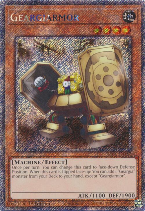 Geargiarmor [RA04-EN187] Platinum Secret Rare | Shuffle n Cut Hobbies & Games