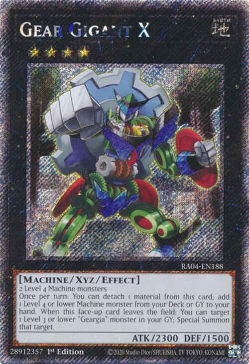 Gear Gigant X [RA04-EN188] Platinum Secret Rare | Shuffle n Cut Hobbies & Games