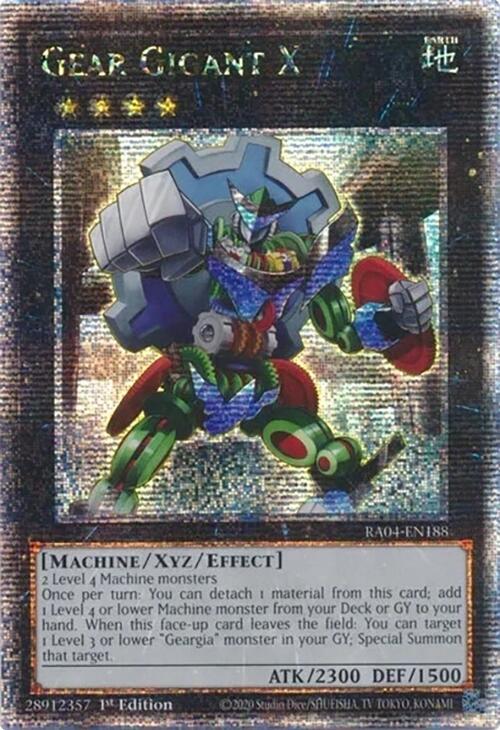 Gear Gigant X [RA04-EN188] Quarter Century Secret Rare | Shuffle n Cut Hobbies & Games