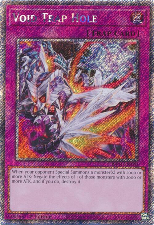 Void Trap Hole [RA04-EN190] Platinum Secret Rare | Shuffle n Cut Hobbies & Games