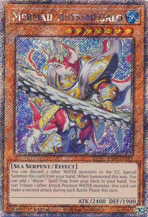 Mermail Abyssmegalo [RA04-EN191] Platinum Secret Rare | Shuffle n Cut Hobbies & Games