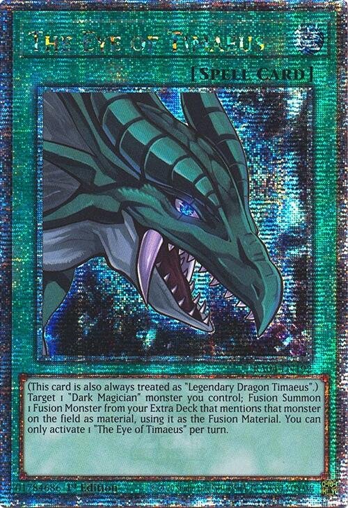 The Eye of Timaeus [RA04-EN192] Quarter Century Secret Rare | Shuffle n Cut Hobbies & Games