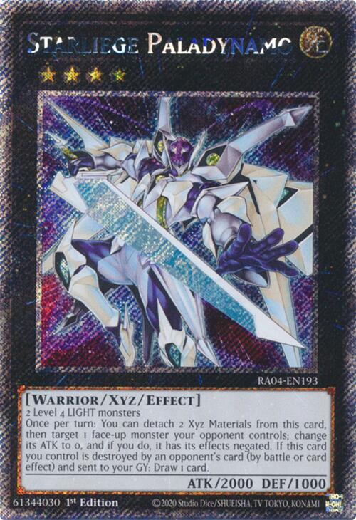 Starliege Paladynamo [RA04-EN193] Platinum Secret Rare | Shuffle n Cut Hobbies & Games