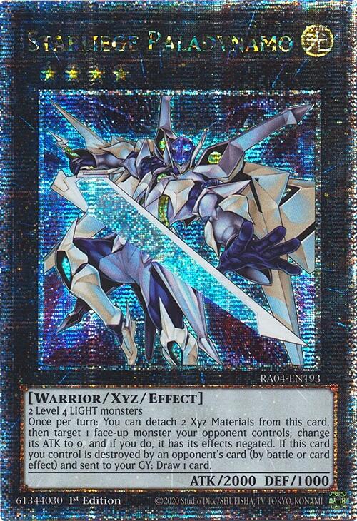 Starliege Paladynamo [RA04-EN193] Quarter Century Secret Rare | Shuffle n Cut Hobbies & Games