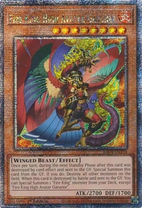 Fire King High Avatar Garunix [RA04-EN194] Quarter Century Secret Rare | Shuffle n Cut Hobbies & Games