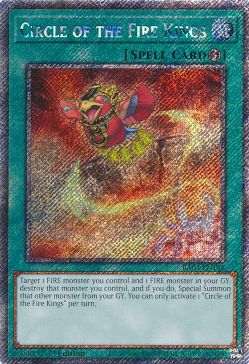 Circle of the Fire Kings [RA04-EN195] Platinum Secret Rare | Shuffle n Cut Hobbies & Games