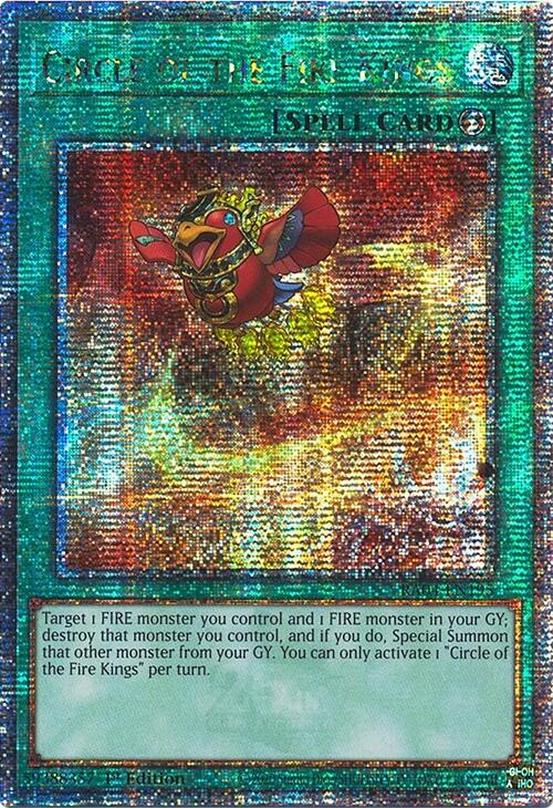 Circle of the Fire Kings [RA04-EN195] Quarter Century Secret Rare | Shuffle n Cut Hobbies & Games