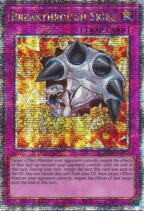 Breakthrough Skill [RA04-EN202] Quarter Century Secret Rare | Shuffle n Cut Hobbies & Games