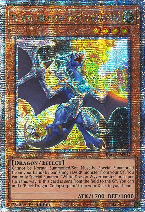 White Dragon Wyverburster [RA04-EN203] Quarter Century Secret Rare | Shuffle n Cut Hobbies & Games