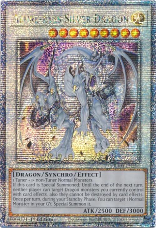Azure-Eyes Silver Dragon [RA04-EN208] Quarter Century Secret Rare | Shuffle n Cut Hobbies & Games