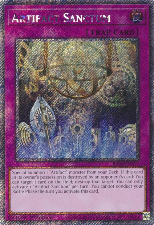 Artifact Sanctum [RA04-EN217] Platinum Secret Rare | Shuffle n Cut Hobbies & Games