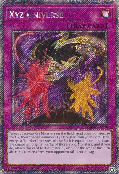 Xyz Universe [RA04-EN218] Platinum Secret Rare | Shuffle n Cut Hobbies & Games