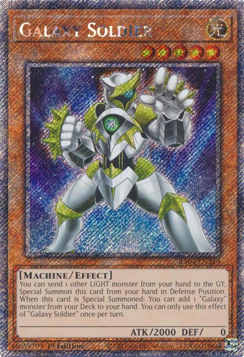 Galaxy Soldier [RA04-EN219] Platinum Secret Rare | Shuffle n Cut Hobbies & Games