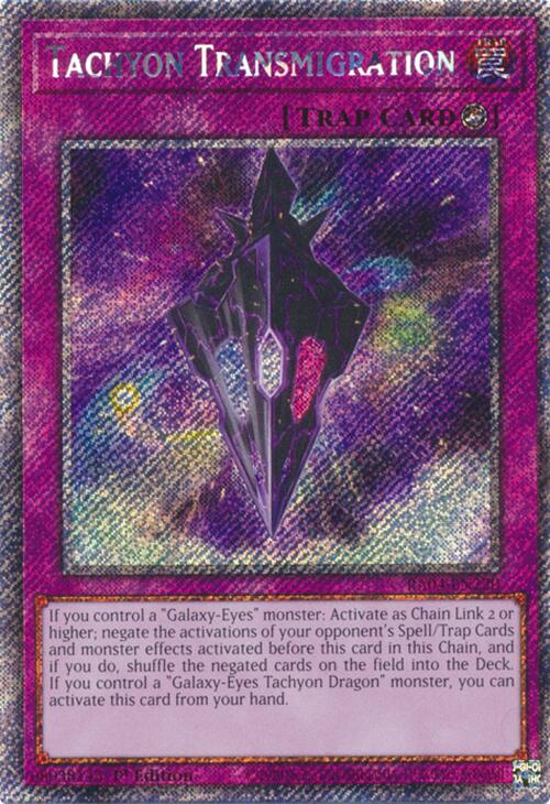 Tachyon Transmigration [RA04-EN220] Platinum Secret Rare | Shuffle n Cut Hobbies & Games