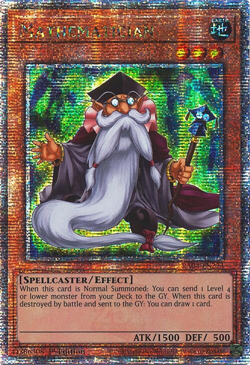 Mathematician [RA04-EN223] Quarter Century Secret Rare | Shuffle n Cut Hobbies & Games