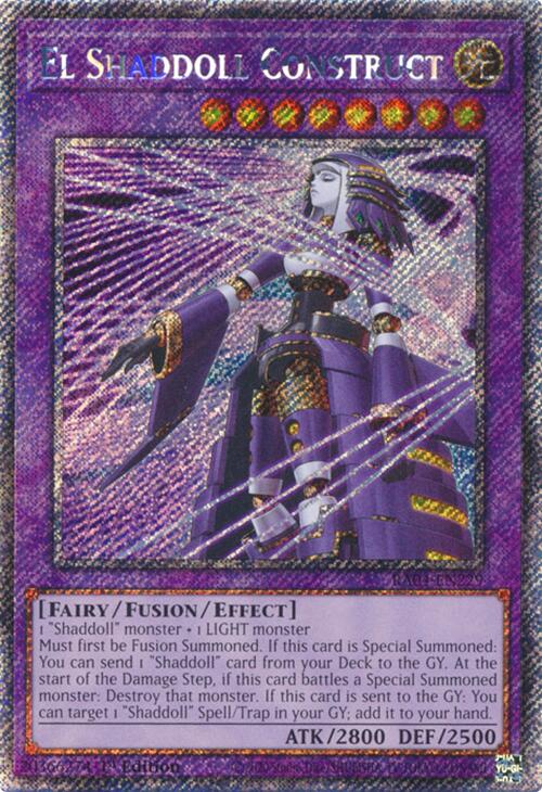 El Shaddoll Construct (Alternate Art) [RA04-EN229] Platinum Secret Rare | Shuffle n Cut Hobbies & Games