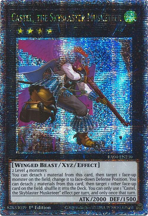 Castel, the Skyblaster Musketeer [RA04-EN230] Quarter Century Secret Rare | Shuffle n Cut Hobbies & Games