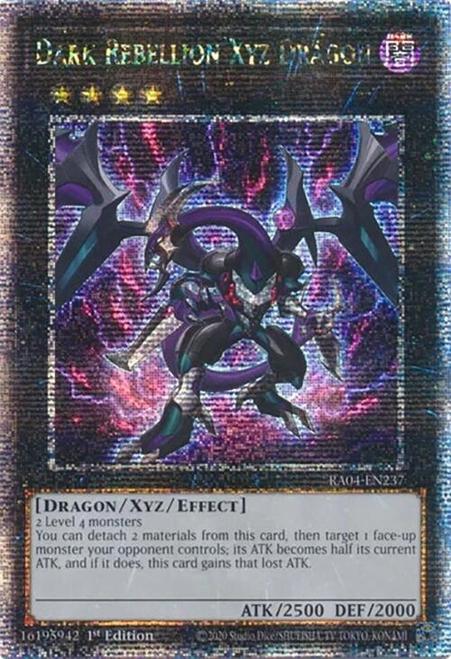 Dark Rebellion Xyz Dragon [RA04-EN237] Quarter Century Secret Rare | Shuffle n Cut Hobbies & Games